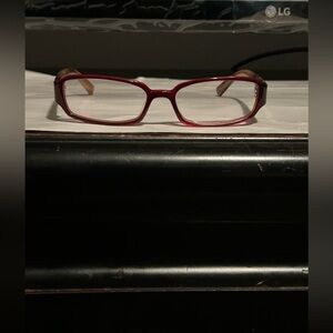 Burgundy Vera Wang glasses